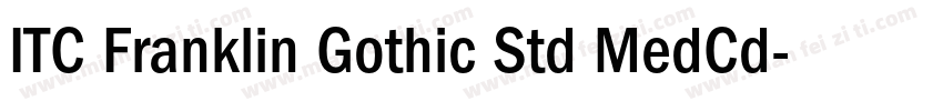 ITC Franklin Gothic Std MedCd字体转换